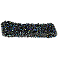 Miniatyrbilde 9 av 10: Diamant Mesh Wrap Rull Sparkle Krystall Rhinestone Bånd Bryllupsdekorasjon (Blå & Svart)
