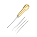 Miniatyrbillede 10 af 10: 18m Sorte Brune Linjer Tråde til DIY Sko Reparation med Krog Nåle Sy Syl Kit