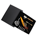 Pikkukuva 1 / 10: Sulkakynäsarja Metalli Penholder Retro Elegantti Tyyli Kirkas Kaiverrus Litteä Terä 1-5mm/0.04-0.20in Kirjoitus Dip Pen Kit Oranssi