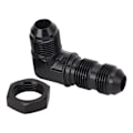 Miniatyrbillede 2 af 11: 90 Graders 8 AN Flare Bulkhead Adapter Genanvendelig Flare Slange Union Bulkhead Adapter med Møtrik