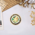 Miniatyrbild 5 av 9: 40*3mm Antik soldat mönster metall rustning utmaning mynt samling
