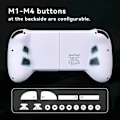 Miniatyrbild 6 av 6: Mobilspelkontroll för Android med 4 mappningsknappar, trådlös Bluetooth-spelkontroll designad för PS Remote Play, Xbox Game Pass Ultimate, Steam Link White
