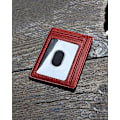 Miniatyrbillede 3 af 6: Slank Minimalistisk Forlomme RFID-Blokerende Læderpung til Mænd og Kvinder, Overraskelsesgaver til Mænd, Far og Bedstefar Red