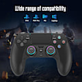 Miniatyrbillede 3 af 8: Trådløs controller til PS-4, Game Controller kompatibel med PS-4/Pro/Slim/PC, Gamepad Joystick med dobbelt vibration/6-akset gyrosensor/touchpanel/RG