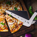 Miniatyrbillede 6 af 8: Pizzasaks Skæresaks Enhåndsbetjening Rustfrit Stål Pizzaspatel Skæreskive