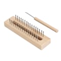 Miniatyrbild 9 av 10: Trävävstol med vävhake Trävävstol Set för Halsduk Sock Hat Sjal Gobeläng DIY Projekt Stickning