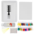 Miniatyrbild 1 av 10: Vattenmarmorering Mineralpigment i PVC-flaska för Ebru Art Tool för barn (A4 18 färger 6 ml)