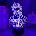 Miniatyrbillede 2 af 7: 3D Illusion Jujutsu Kaisen LED Anime Lampe 16 Farveændringer Fjernbetjening Skrivebordsnatlys (Ryomen Sukuna)