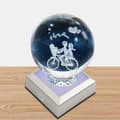 Miniatyrbilde 3 av 8: Fargerik LED-lys krystalldisplaystativ type 2