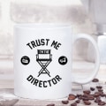 Miniatyrbillede 3 af 5: Stol på mig, jeg er direktør Kaffe krus Morgenmad krus Sjov Kaffe krus 11 ounce Inspi