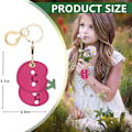 Miniatyrbillede 2 af 6: Læder nøglering holder etui kompatibel med Apple AirTag, sød beskyttende Air Tag cover med nøglering, anti-scratch finder GPS tracker etui til Cherry