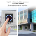 Miniatyrbild 2 av 5: Beröringsfri infraröd sensorbrytare med bakgrundsbelysning för dörrutgångsknapp för accesskontroll