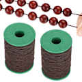 Miniatyrbillede 9 af 10: 2 ruller elastisk snor perler tråd armbånd halskæde perlefremstilling sort 1mm 350meter/rulle