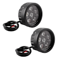 Miniatyrbillede 4 af 11: 1 Par 18W LED Arbejdslys Rundt LED Kørelys Spotlight Passer til Offroad Lastbiler Motorcykler