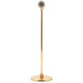 Miniatyrbilde 5 av 6: Kobber Gullbelagt Mikrofon Modell Mikrofon Håndverk Ornamenter Musikinstrument Modell 16-22cm