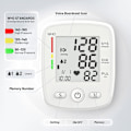 Miniatyrbild 3 av 7: Handledsblodtrycksmätare Digital BP-mätare Uppladdningsbar BP-maskin med 2x99 avläsningar Minne Stor LCD-skärm Röstutsändning Bärbar väska White