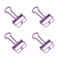 Miniatyrbillede 4 af 10: 30 stk. Wire Binder Clips Metalbelægning Rustfrit Stål Papirklemmer til Dokument Scrapbog Kvitteringer Lilla