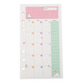 Miniatyrbilde 1 av 8: 45 stk. Løsblad Refill Filler Paper Planner 6 Rings Binder Papirsider (A6 Månedsplan)