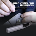 Miniatyrbilde 3 av 8: Holdbar DIY 6MM Rektangulært Hullhull Stanser Lærhåndverk Hull Stansing Verktøy (18*6mm)
