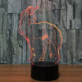 Miniatyrbild 2 av 7: 3D LED Vild Varg Optisk Illusion Nattlampa, 7 Färgförändring