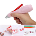 Miniatyrbillede 6 af 10: Elever Elektrisk Spray Pen Kit 12 Farver Professionel Vaskbar Tegning Kunst Airbrush KitPink