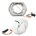 Miniatyrbillede 6 af 11: LED Angel Eyes Halo DRL Bezel Shrouds 12V 5W Venstre Højre Ringdæksler til 3 Tommer Bi Xenon LED Dobbeltlinse Forlygte Hvid Gul Lys