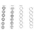 Miniatyrbilde 1 av 9: 200 stk 9,5 mm hule pigg trykknapp feste for baby heldress