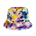 Tryckt tie-dye fiskarehatt utomhus solskydd hink H