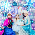 Pikkukuva 4 / 7: Jäädytetty ilmapallokaaripaketti, lumihiutale helmi sininen violetti metallinen violetti sininen hopea ja valkoiset ilmapallot talvi ihmemaa joulu vauvanäyttelyyn Purple Blue Silver Snowflake