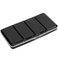 Miniatyrbillede 3 af 9: Tinplate Akvarelkasse Sort Anti-Skrid Maling Pigment Etui Palet Maling Tilbehør