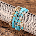Miniatyrbild 2 av 2: 1PCS Bohemian Stackable Bead Bracelets för kvinnor och män Multila