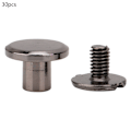 Miniatyrbillede 1 af 8: 30 sæt 5mm/6mm/8mm messing lædernitter dobbelt nitte rørformet metalnittesæt (#3)