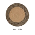 Pikkukuva 2 / 6: Pyöreä juuttimatto, kääntyvä, retro-tyylinen, muodikas alueen matto, pyöreä matto makuuhuoneeseen, eteiseen, retroväri 45cm