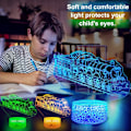 Miniatyrbillede 5 af 7: Toglampe til Børn Seje Gaver 3D Tog Natlampe med Fjernbetjening & Smart Touch 7 Farver + 16 Farver Skiftende Dæmpbar Tog Legetøj til 3 4 5 6 7 8 År
