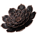Miniatyrbillede 5 af 10: Røgelseholder i metal, 3 lag, unikt orientalsk look, lotus røgelsebrændere til meditationsrum, yogarum