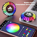 Miniatyrbild 2 av 7: Benledningshögtalare Mini Bluetooth-högtalare med RGB-rytmljus USB-laddningsbar bärbar trådlös Bluetooth 5.0-högtalare