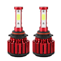 Miniatyrbillede 1 af 10: 1 Par X6-COB Bil LED Forlygte H4 H7 H11 H13 5202 9004 9005 9006 9007 9012 Hovedlampe (9012)
