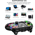 Pikkukuva 2 / 7: Langaton PC-ohjain, kaksoisvärinäjoystick-peliohjain tietokonepeleihin PC Windows 7/8/10/11/12, Steam, PS3, Switch ja Android - Musta Colorful black