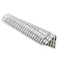 Miniatyrbillede 5 af 10: 5*15mm Hvid Glas Rhinestone Trim Crystal Hotfix Strass Mesh Banding Sticker Appliques Sheet