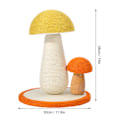 Miniatyrbild 2 av 6: Kattklösträdsklösning Interaktiv svampform Sisal kattungeklättringsskrapa för inomhusbruk