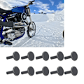 Miniatyrbilde 11 av 11: 100 stk Hjuldekknagler Universal Karbonstål Sklisikre Dekknagler for Motorsykler Sykler Scootere