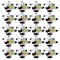 Miniatyrbillede 6 af 10: 20 stk. Panda-patches broderi klud klistermærker farve håndlavet DIY stryge patch klistermærke