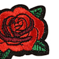 Miniatyrbillede 9 af 10: Rose Patch 1,6x1,5in Lyse Farver Nem at Bruge Holdbar Multifunktionel Jakke Patch til Tøj Taske Sko