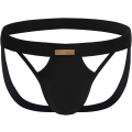 Miniatyrbillede 7 af 7: Mænds atletiske supporter stræk undertøj mesh jock strap multipack Black L
