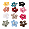 Miniatyrbillede 4 af 10: 12 stk. Burlap Blomster Naturlige Håndlavede Kunstige Blomster til Hjem DIY Bryllupsdekoration