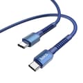 Miniatyrbillede 2 af 4: hoco. X71 Type-C til Type-C opladnings 60W datakabel Android p