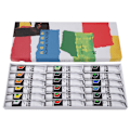 Miniatyrbillede 2 af 9: Akrylmaling Sæt 12ml Tube Vandtæt Håndmaling Pigment (18 Farver)
