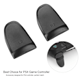 Miniatyrbild 6 av 7: L2 R2 Controller Extenders Knappförlängningsknappar Mjuk beröring Utökade grepp för PS4 (Svart)