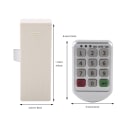 Miniatyrbillede 5 af 5: ABS Plastpanel Digital Elektronisk Intelligent Kodetastatur Nummer Kabinet Dør Kode Lås