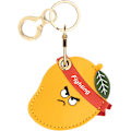Miniatyrbillede 1 af 6: Læder nøgleringholder etui kompatibel med Apple AirTag, sød beskyttende Air Tag cover med nøglering, anti-scratch finder GPS tracker etui til Mango